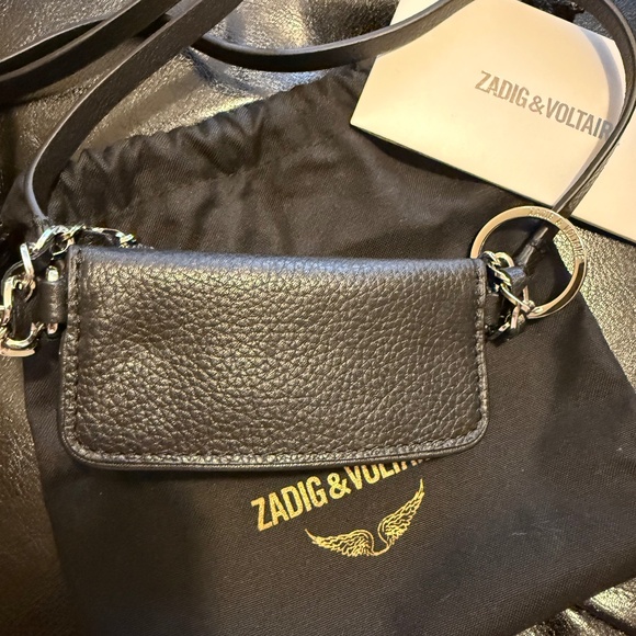 ZADIG&VOLTAIRE Grained Leather Rock Grigri Bag - Picture 4 of 6